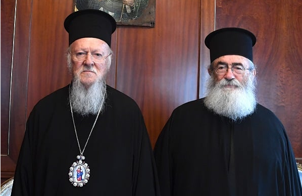 O Αρχιεπίσκοπος Σινά, Φαράν και Ραϊθώ Δαμιανός στο Οικουμενικό Πατριαρχείο